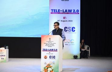 Tele Law 2.0 organized by DOJ at Siri Fort Auditorium, New Delhi (25th August, 2023)