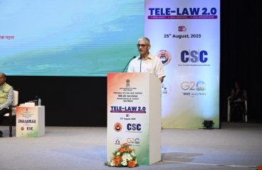 Tele Law 2.0 organized by DOJ at Siri Fort Auditorium, New Delhi (25th August, 2023)