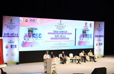 Tele Law 2.0 organized by DOJ at Siri Fort Auditorium, New Delhi (25th August, 2023)