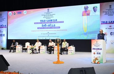 Tele Law 2.0 organized by DOJ at Siri Fort Auditorium, New Delhi (25th August, 2023)