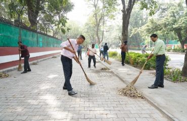 Mega Cleanliness Drive under 'SHS-2023 at Jaisalmer House on 1st Oct 2023