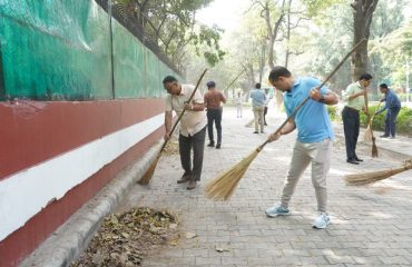 Mega Cleanliness Drive under 'SHS-2023 at Jaisalmer House on 1st Oct 2023