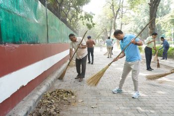 Mega Cleanliness Drive under 'SHS-2023 at Jaisalmer House on 1st Oct 2023