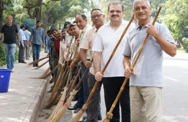 Mega Cleanliness Drive under 'SHS-2023 at Jaisalmer House on 1st Oct 2023