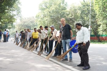 Mega Cleanliness Drive under 'SHS-2023 at Jaisalmer House on 1st Oct 2023
