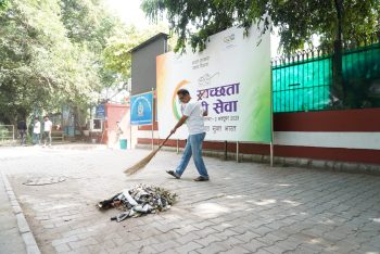Mega Cleanliness Drive under 'SHS-2023 at Jaisalmer House on 1st Oct 2023