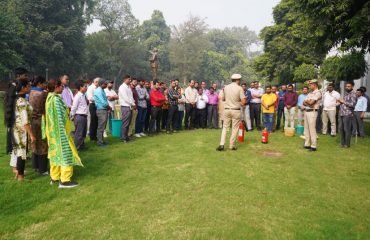 Fire Safety Training in DOJ (14th November, 2024)