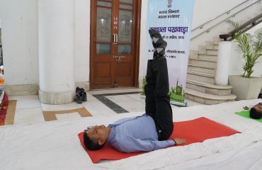 Yoga Session at Department of Justice (2nd April, 2025)