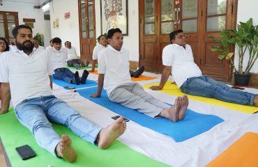 Yoga Session at Department of Justice (2nd April, 2025)