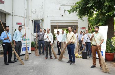 Department of Justice organized a cleanliness drive at Jaisalmer House