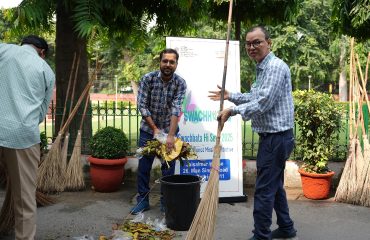 Department of Justice organized a cleanliness drive at Jaisalmer House