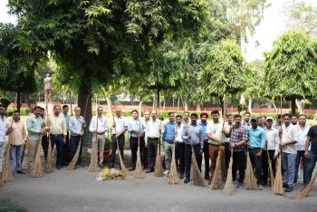 Department of Justice organized a cleanliness drive at Jaisalmer House