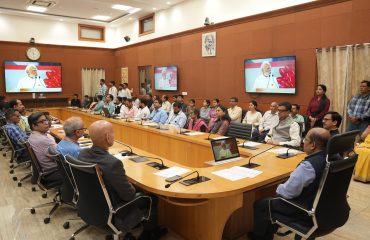 Celebration of 150 years of Vande Mataram at Jaisalmer House, led by Shri Niraj Verma, Secretary (Justice) 7th October, 2025)