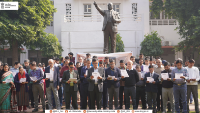 DoJ Observes Constitution Day with Preamble Reading (26th November, 2025)