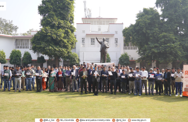 DoJ Observes Constitution Day with Preamble Reading (26th November, 2025)