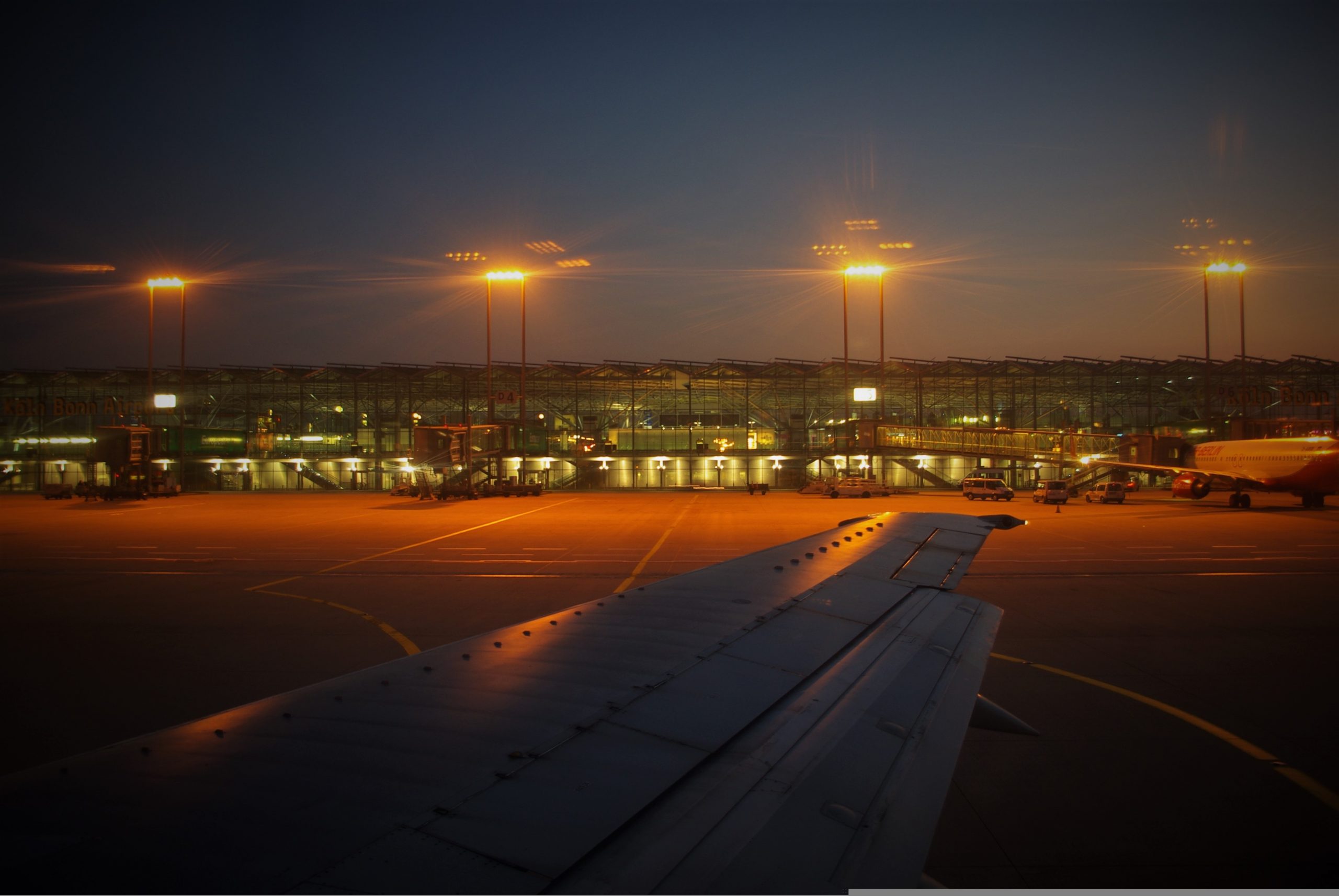 Night view of airport