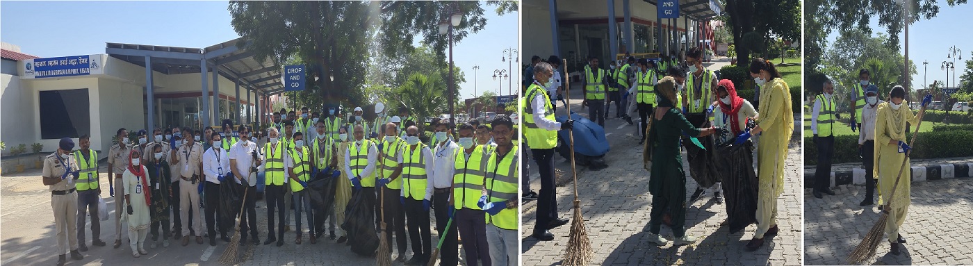 Safai Abhiyan at hisar Airport