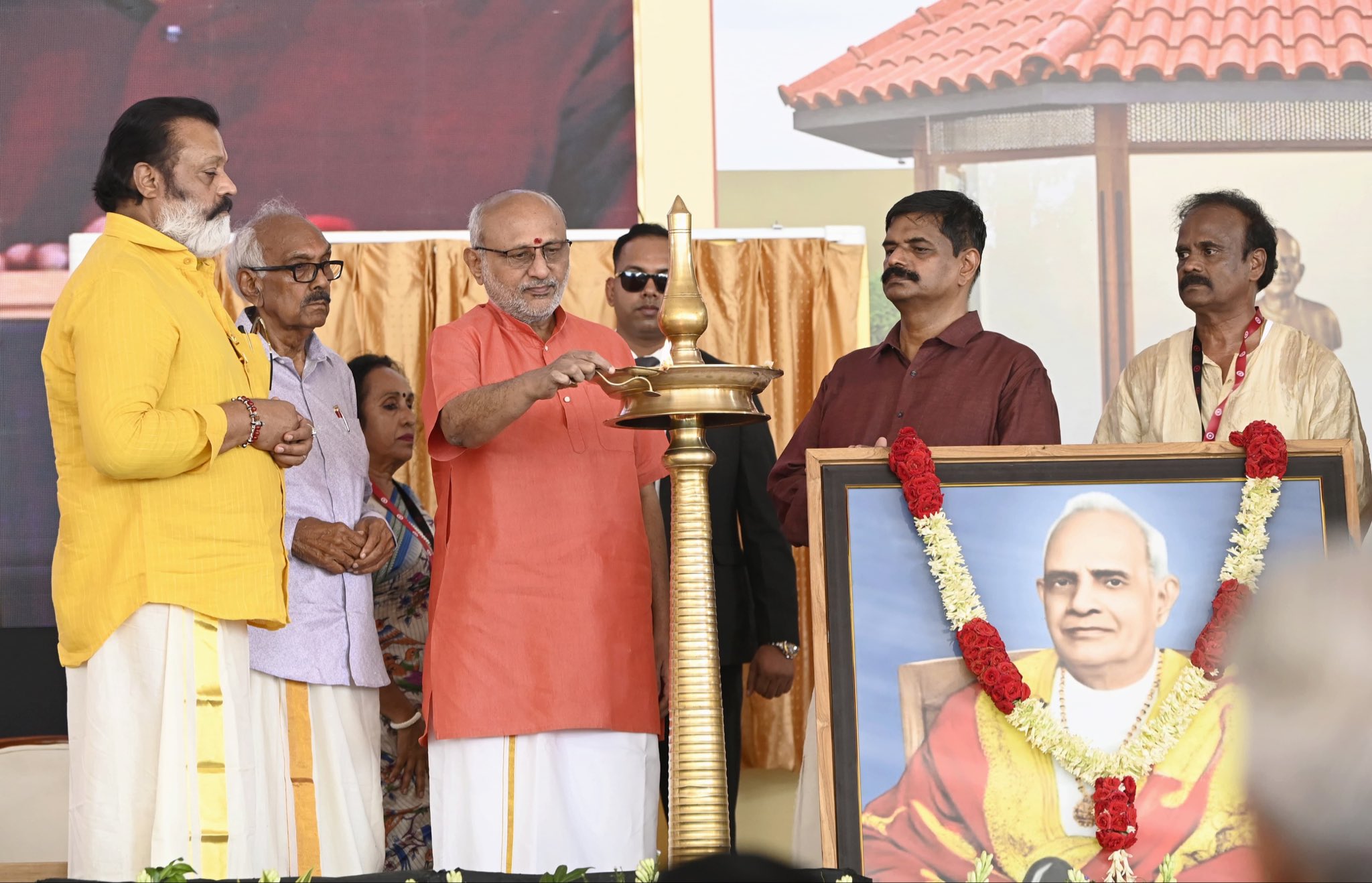 Vice President Shri C. P. Radhakrishnan inaugurated the Mannam Smrithi Mandapam at the Mannam International Centre, New Delhi, organised by the Nair Service Society (NSS), Delhi on 12.07.2026