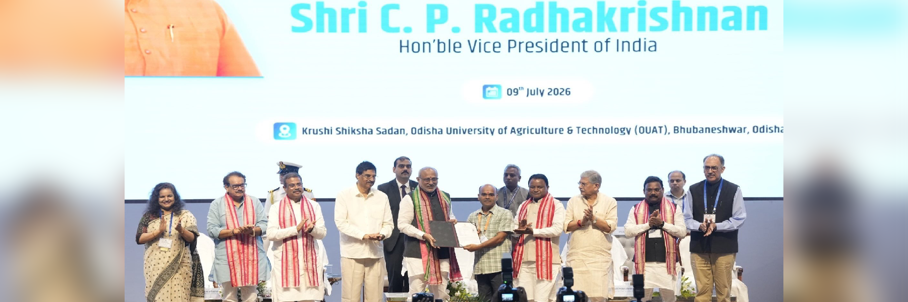 Vice President Shri C. P. Radhakrishnan launched the national programme for issuance of Letters of Authorisation (LoAs) for Sustainable Harnessing of Fisheries in the High Seas at Bhubaneswar on 09.07.2026