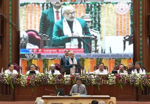 Vice President Shri C. P. Radhakrishnan graced the Valedictory Session of Vidhayi Gaurav Yatra, organised as part of the 75th Year celebrations of the Rajasthan Legislative Assembly in Jaipur on 15.07.2026