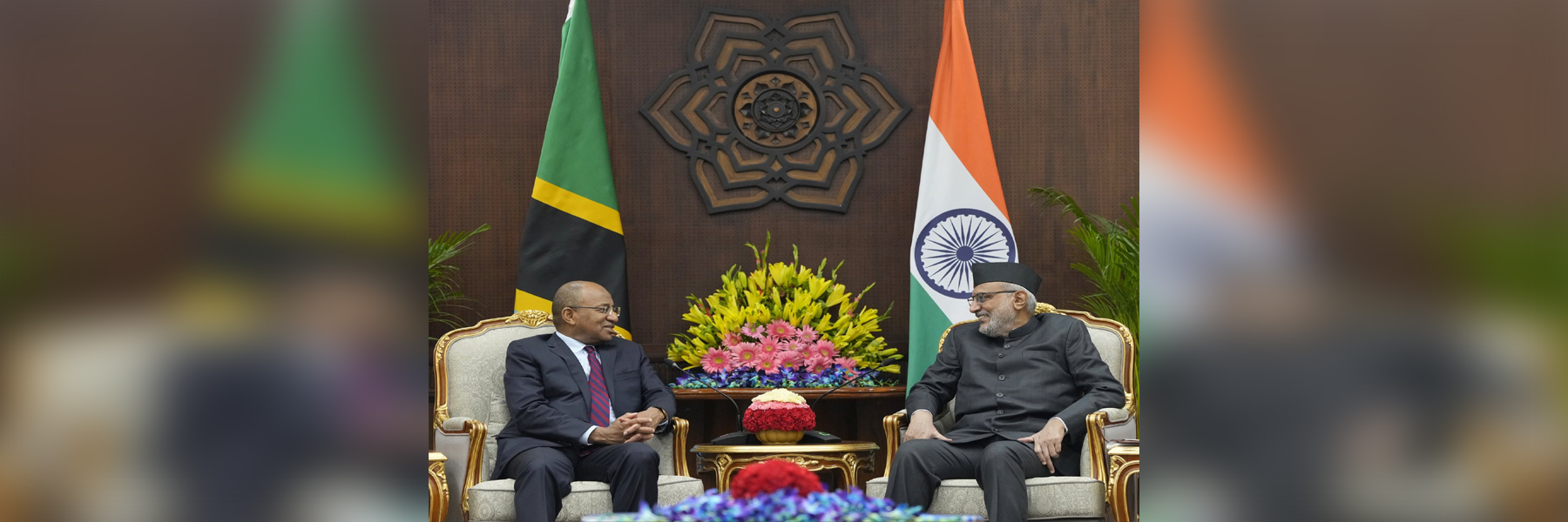 Vice-President Shri C. P. Radhakrishnan held wide-ranging and productive discussions with H.E. Dr. Hussein Ali Mwinyi, President of Zanzibar at the Uprashtrapati Bhawan, New Delhi on 19.07.2026