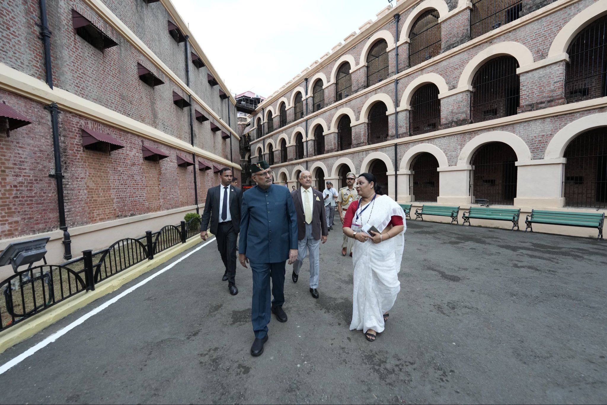 Vice President Shri C. P. Radhakrishnan visited the Cellular Jail in Andaman & Nicobar and paid homage to the freedom fighters on 08.08.2026