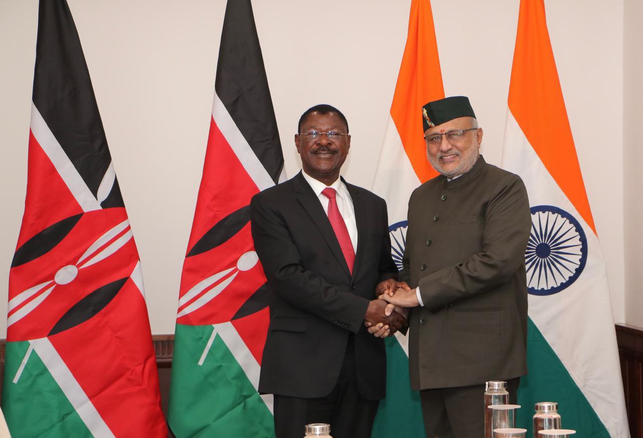 Vice President of India & Chairman, Rajya Sabha, Shri C. P. Radhakrishnan met Rt. Hon. (Dr.) Moses Wetang’ula, Speaker of the National Assembly of Kenya at Parliament House on 13.08.2026