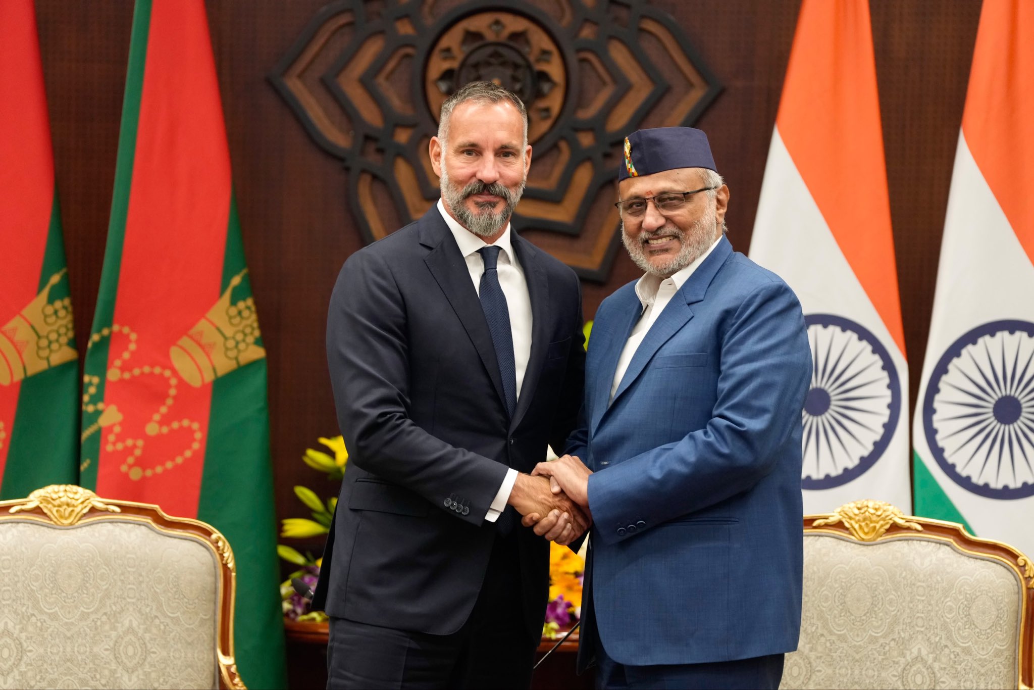 H.H. Prince Rahim Aga Khan V met Hon’ble Vice-President of India Shri C. P. Radhakrishnan at Uprashtrapati Bhavan on 10.09.2026