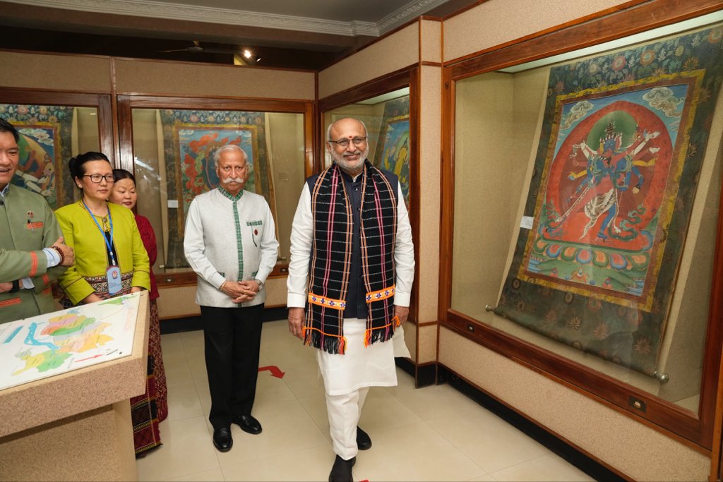Vice President Shri C. P. Radhakrishnan, visited the J. N. State Museum, Itanagar , which preserves and showcases the rich ethnographic heritage of Arunachal Pradesh and the North-East (09.09.2026