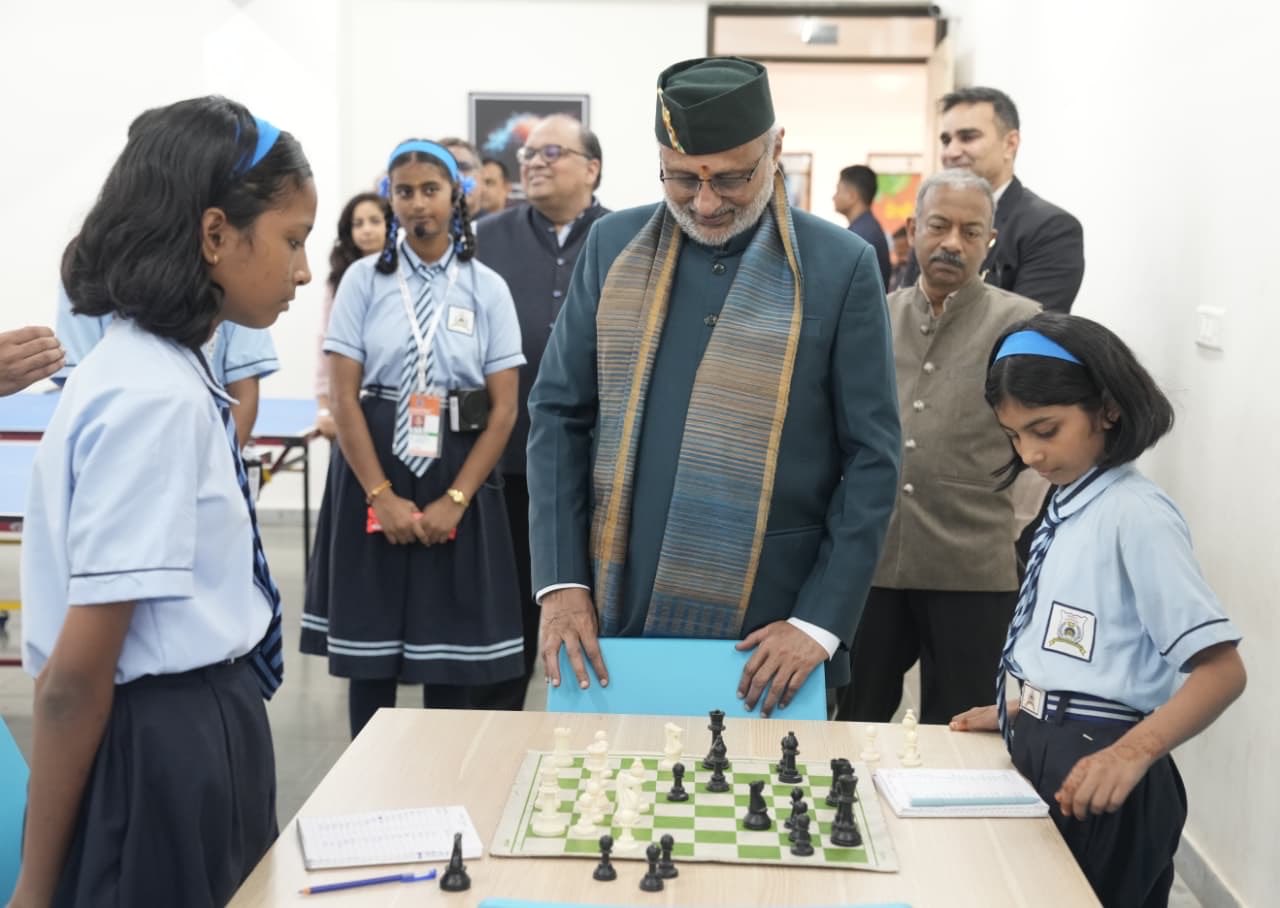 Vice-President Shri C. P. Radhakrishnan visited and interacted with students at Swami Vivekananda Vidya Mandir, Silvassa, on 11.09.2026