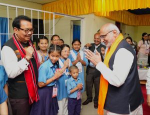Vice-President Shri C. P. Radhakrishnan visited the Donyi-Polo Mission School for the Hearing, Visually and Intellectually Impaired at Chimpu, Itanagar on 09.09.2026