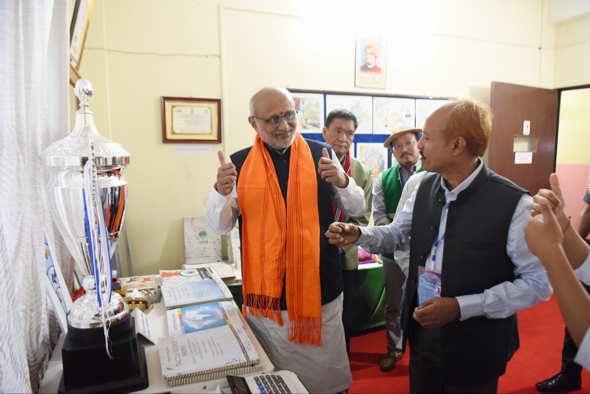 Vice-President Shri C. P. Radhakrishnan visited the Donyi-Polo Mission School for the Hearing, Visually and Intellectually Impaired at Chimpu, Itanagar on 09.09.2026