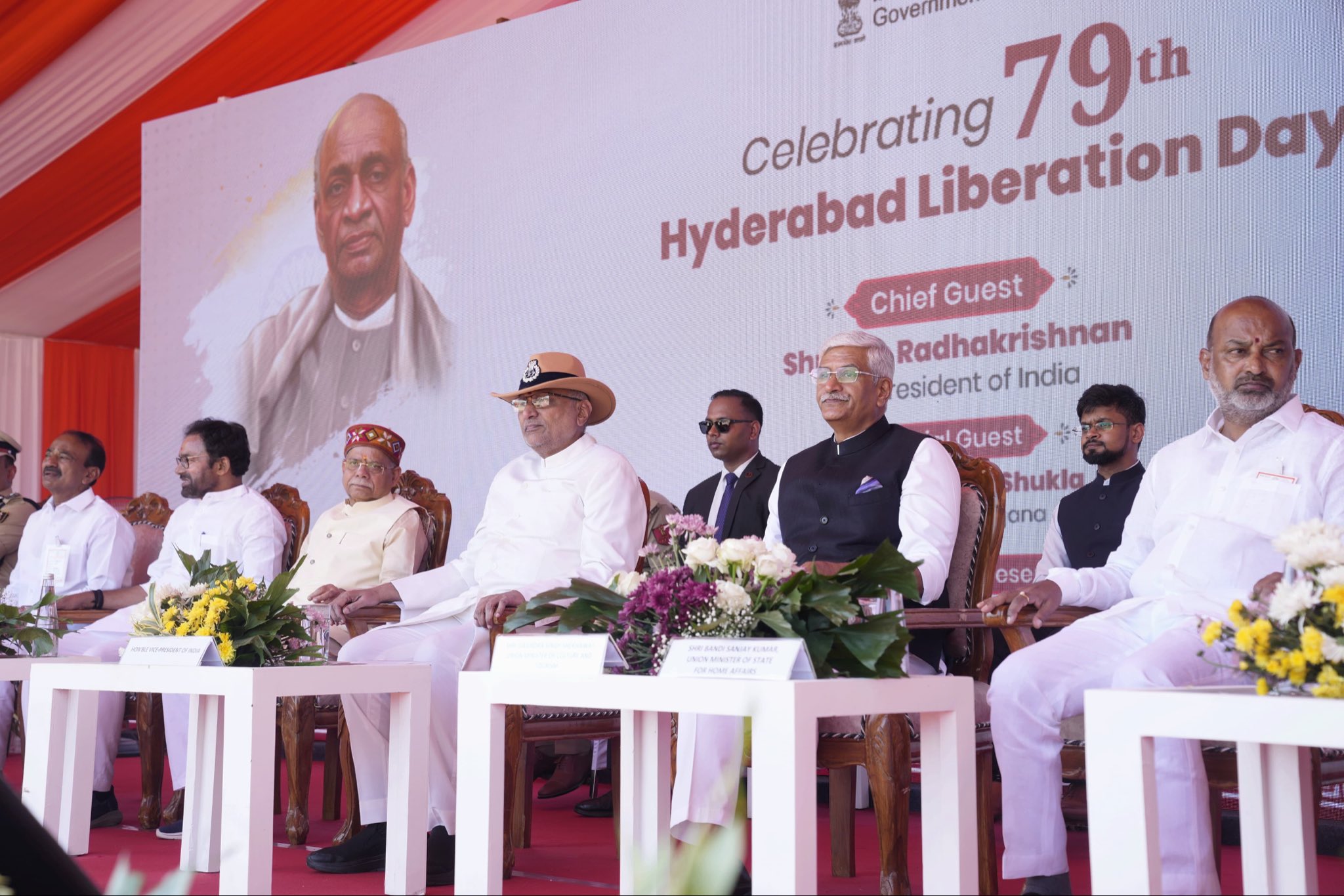 Vice-President Shri C. P. Radhakrishnan participated as Chief Guest at the 79th Hyderabad Liberation Day celebrations at Parade Ground, Secunderabad, Telangana on 17.09.2026