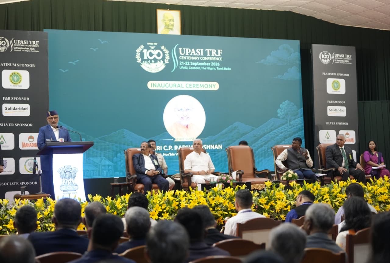 Vice-President Shri C. P. Radhakrishnan graced the Centenary Conference of the UPASI (United Planters’ Association of Southern India) Tea Research Foundation at Coonoor, Nilgiris, on 21.09.2026
