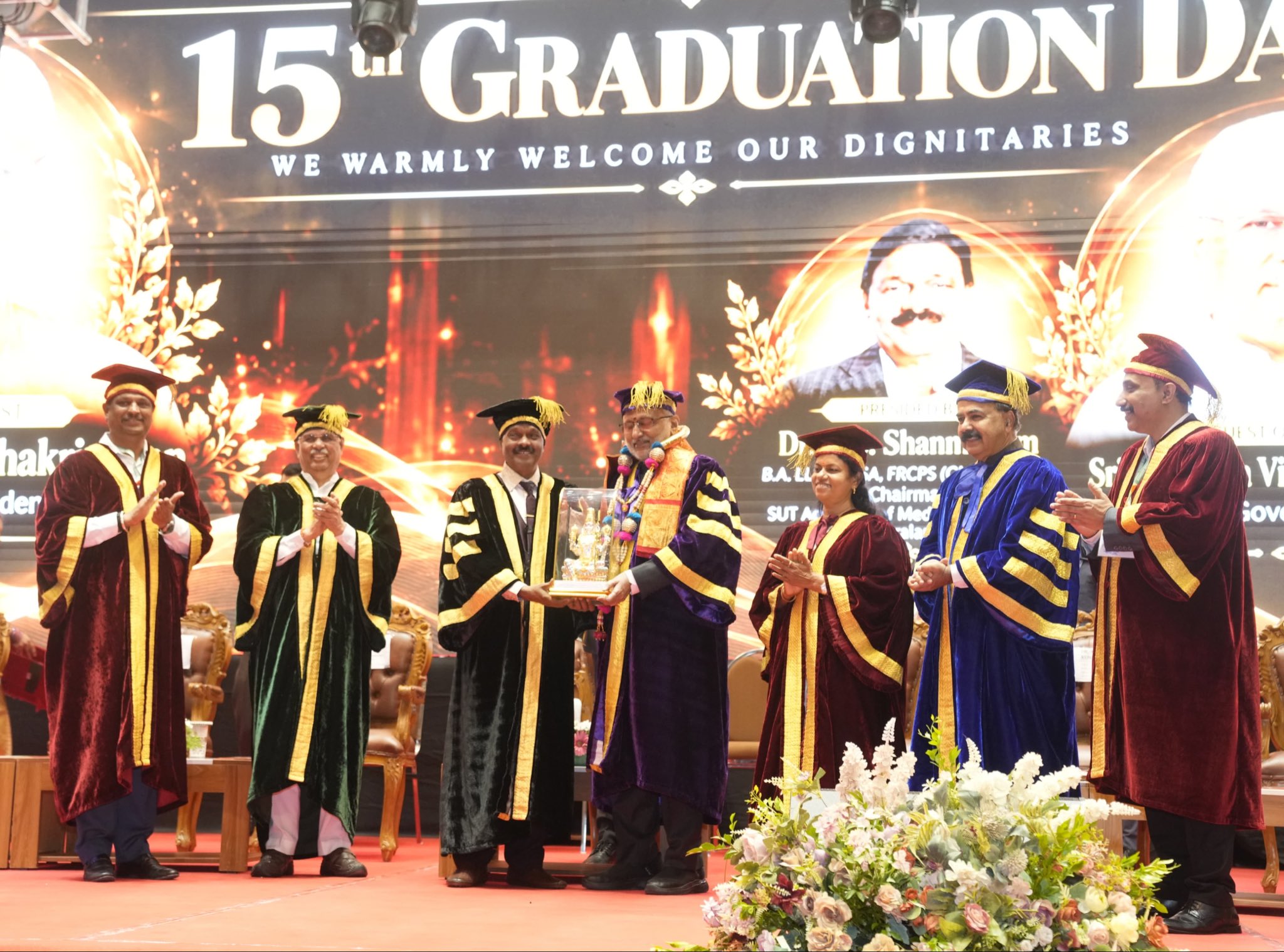 Vice President Shri C. P. Radhakrishnan graced the 15th Graduation Day Ceremony of Sree Uthradom Thirunal (SUT) Academy of Medical Sciences, Thiruvananthapuram on 27.09.2026