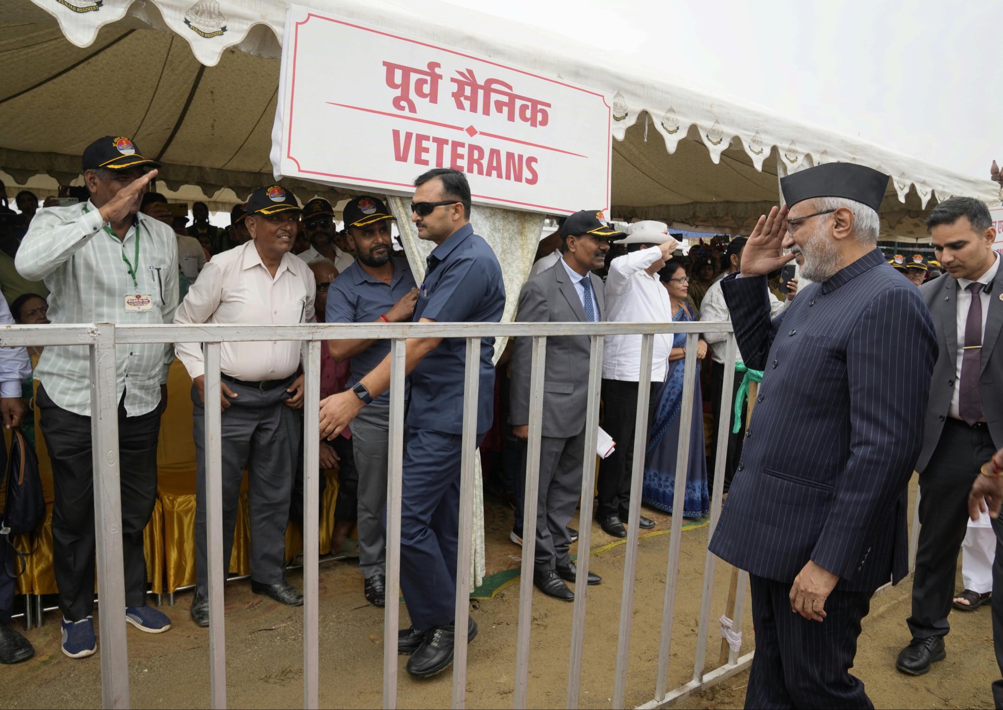 Vice President Shri C. P. Radhakrishnan visited the Sainya Sampark Mela – Sadaiv Aapke Saath in Deoghar, Jharkhand, organised by the Indian Army on 10.10.2026