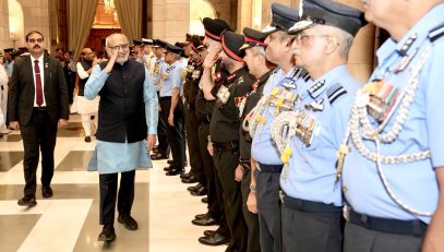 Vice President Shri C. P. Radhakrishnan attended the Defence Investiture Ceremony–2026 (Phase II) for Distinguished Service Decorations at Rashtrapati Bhavan on 29.06.2026