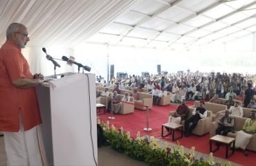 Vice President Shri C. P. Radhakrishnan inaugurated the Mannam Smrithi Mandapam at the Mannam International Centre, New Delhi, organised by the Nair Service Society (NSS), Delhi on 12.07.2026
