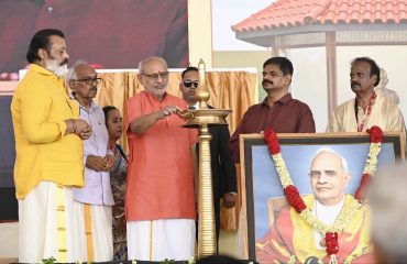 Vice President Shri C. P. Radhakrishnan inaugurated the Mannam Smrithi Mandapam at the Mannam International Centre, New Delhi, organised by the Nair Service Society (NSS), Delhi on 12.07.2026