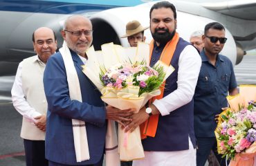 Vice President Shri C. P. Radhakrishnan was warmly received on his arrival at Gaya Ji, Bihar, by Governor of Bihar, Lt. Gen. (Retd.) Syed Ata Hasnain, Chief Minister Shri Samrat Choudhary, Deputy Chief Minister Shri Vijay Kumar Choudhary, Speaker of the Bihar Legislative Assembly Dr. Prem Kumar, and other dignitaries on 11.07.2027