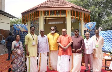 Vice President Shri C. P. Radhakrishnan unveiled the statue of social reformer and freedom fighter Mannathu Padmanabhan at the Mannam International Centre, New Delhi on 12.07.2026