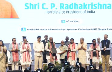 Vice President Shri C. P. Radhakrishnan launched the national programme for issuance of Letters of Authorisation (LoAs) for Sustainable Harnessing of Fisheries in the High Seas at Bhubaneswar on 09.07.2026