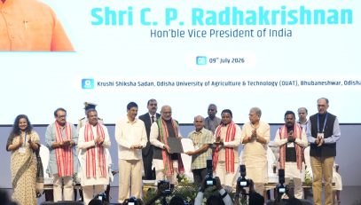 Vice President Shri C. P. Radhakrishnan launched the national programme for issuance of Letters of Authorisation (LoAs) for Sustainable Harnessing of Fisheries in the High Seas at Bhubaneswar on 09.07.2026