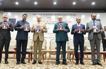 Vice President Shri C. P. Radhakrishnan released the book “The Voice of Justice: Justice Gavai Speaks” at Uprashtrapati Bhavan on 14.07.2026
