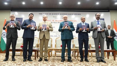 Vice President Shri C. P. Radhakrishnan released the book “The Voice of Justice: Justice Gavai Speaks” at Uprashtrapati Bhavan on 14.07.2026
