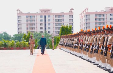 Vice President Shri C. P. Radhakrishnan was warmly welcomed at the Rajasthan Vidhan Sabha, Jaipur, upon his arrival to grace the valedictory session of the Vidhayi Gaurav Yatra, organised as part of the 75th Year celebrations of the Rajasthan Legislative Assembly on 15.07.2026