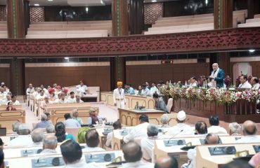Vice President Shri C. P. Radhakrishnan graced the Valedictory Session of Vidhayi Gaurav Yatra, organised as part of the 75th Year celebrations of the Rajasthan Legislative Assembly in Jaipur on 15.07.2026