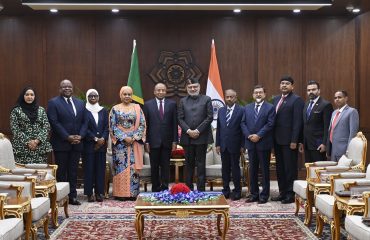Vice-President Shri C. P. Radhakrishnan held wide-ranging and productive discussions with H.E. Dr. Hussein Ali Mwinyi, President of Zanzibar at the Uprashtrapati Bhawan, New Delhi on 19.07.2026