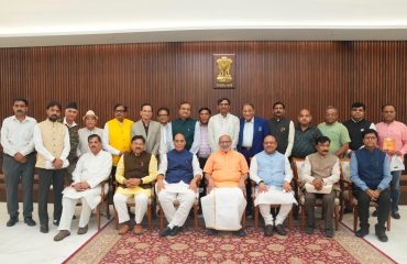 Vice President Shri C. P. Radhakrishnan released the book 'RSS @ 100: A Century of Service, Unity & Sacrifice', authored by Shri Shyam Jaju and Shri Anupam Trivedi, at Uprashtrapati Bhavan on 17.07.2026