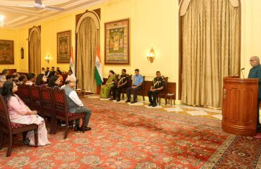 Vice President Shri C. P. Radhakrishnan released five commemorative books marking four years of the Presidency of Hon’ble President Smt. Droupadi Murmu at Rashtrapati Bhavan on 28.07.2026